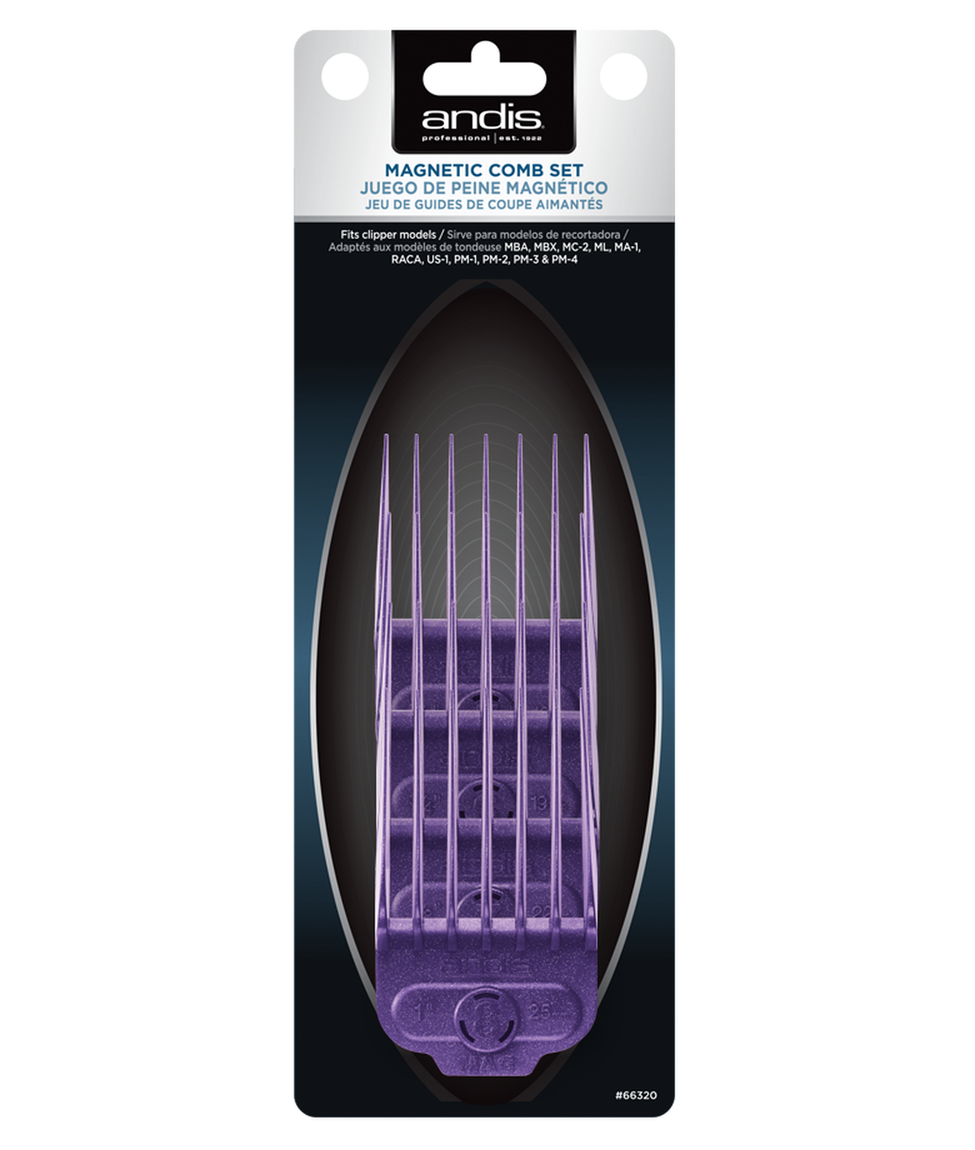 Andis Magnetic Comb Set #5 - #8