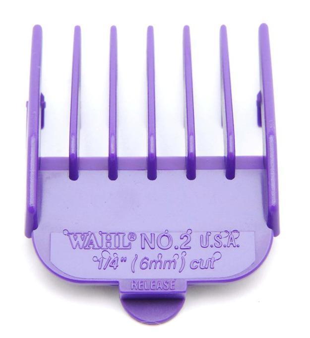 Wahl Coloured Plastic Clipper Comb #2 | Purple