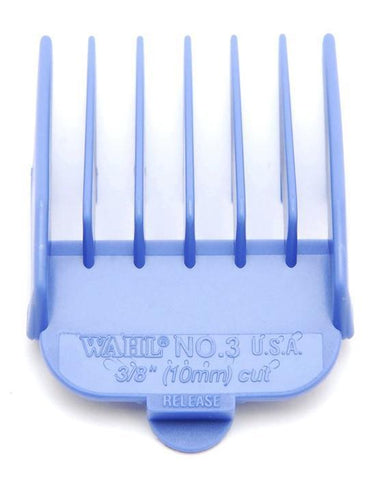 Wahl Coloured Plastic Clipper Comb #3 | Blue