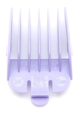 Wahl Coloured Plastic Clipper Comb #6 | Mauve