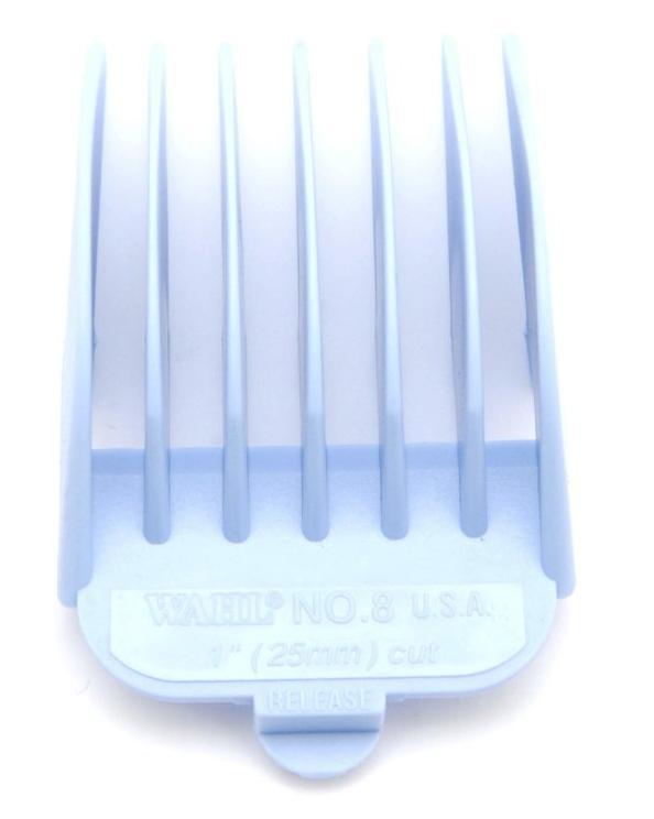 Wahl Coloured Plastic Clipper Comb #8 | Aqua