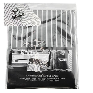 Wahl Lightweight Barber Cape in Grey with White Stripes WP3134G